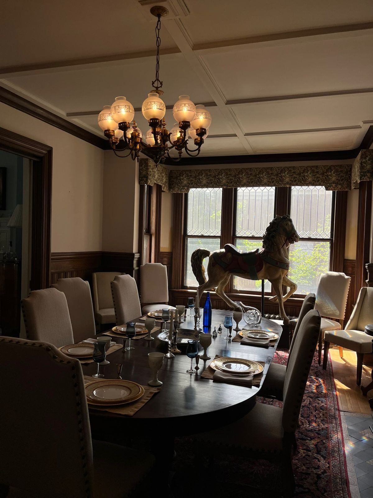 The formal dining room