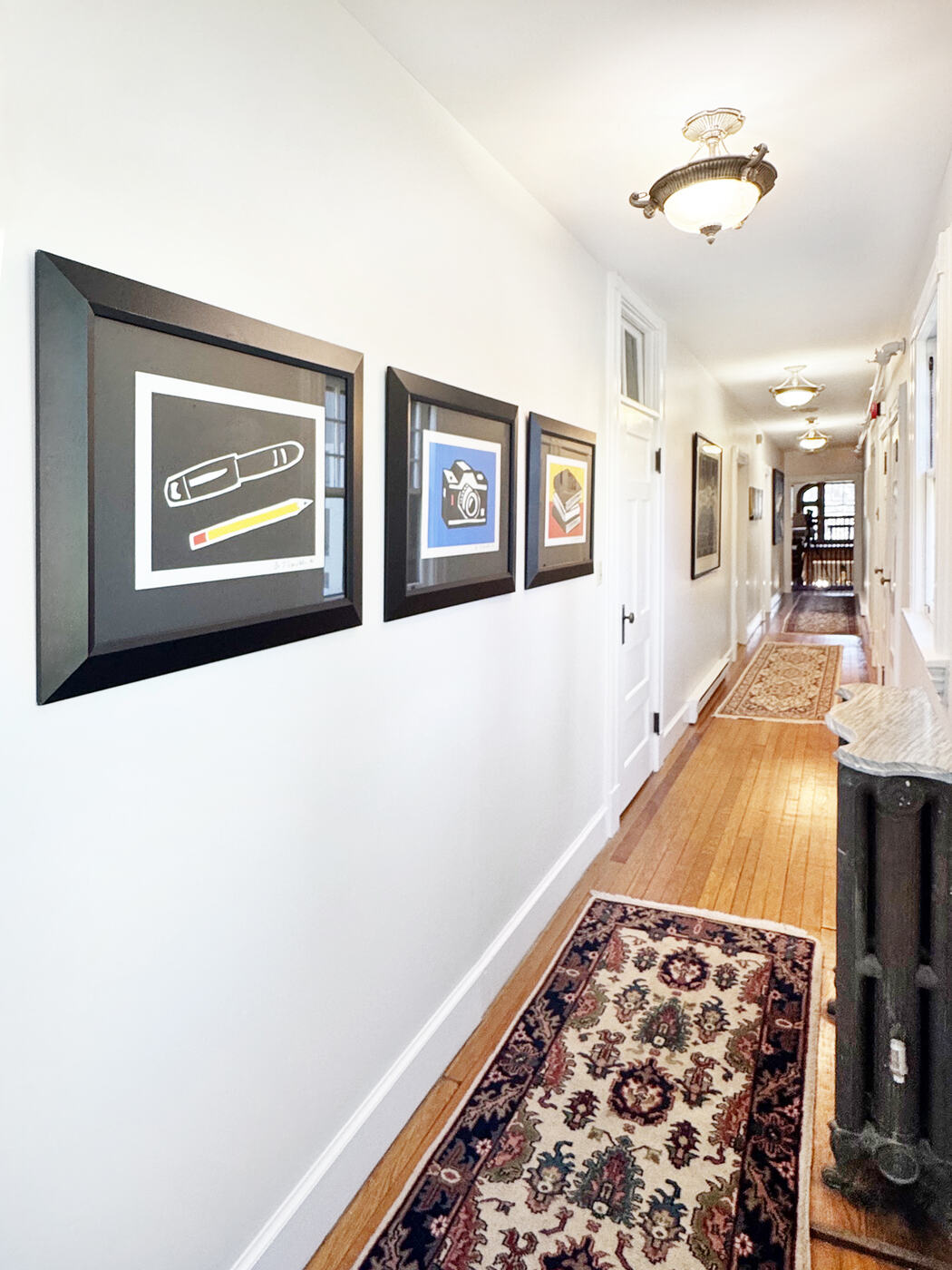 Pictures along the hall at the Union Avenue Thoroughbred Club