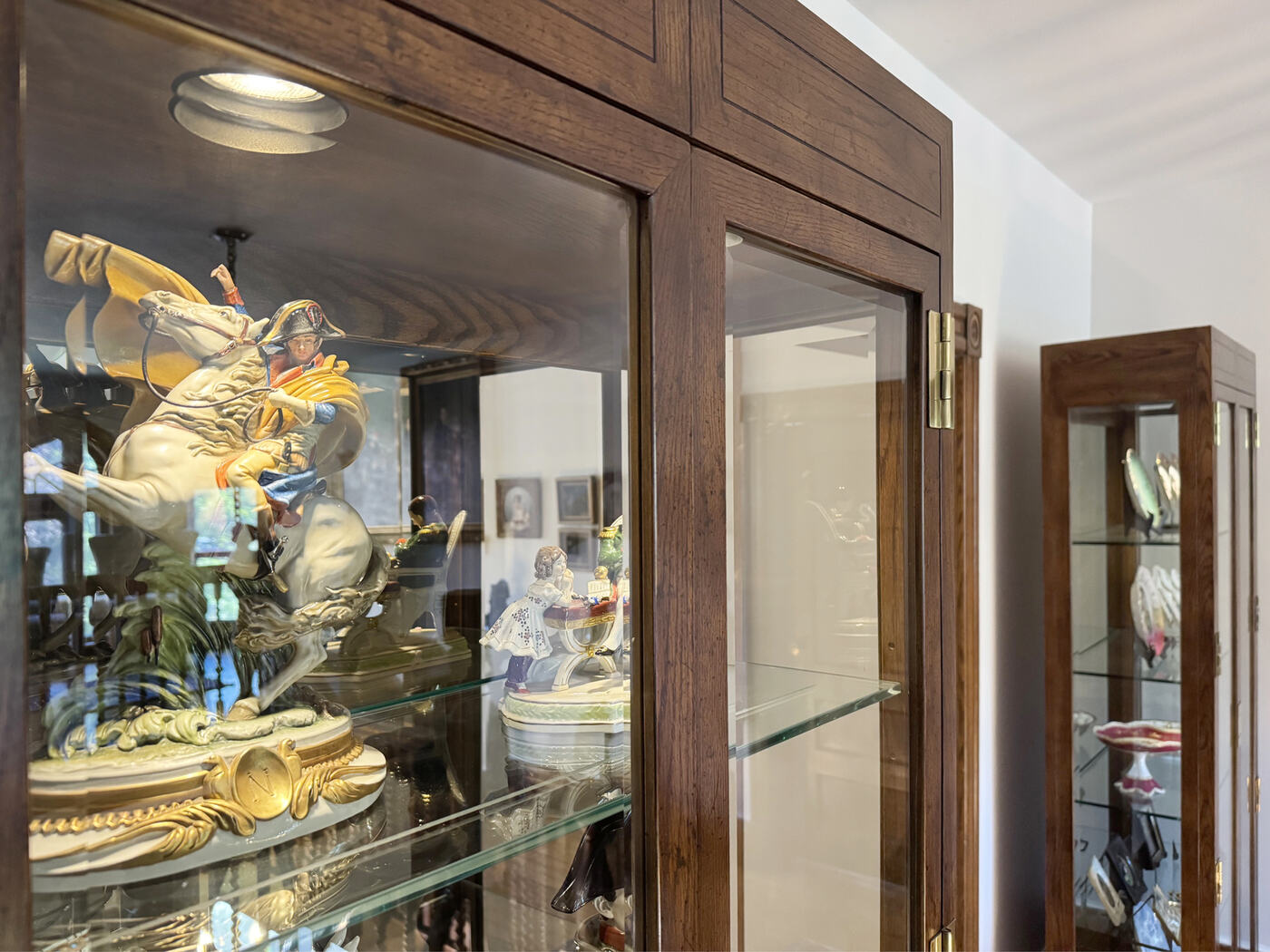 The cabinet of curiosities at the Union Avenue Thoroughbred Club
